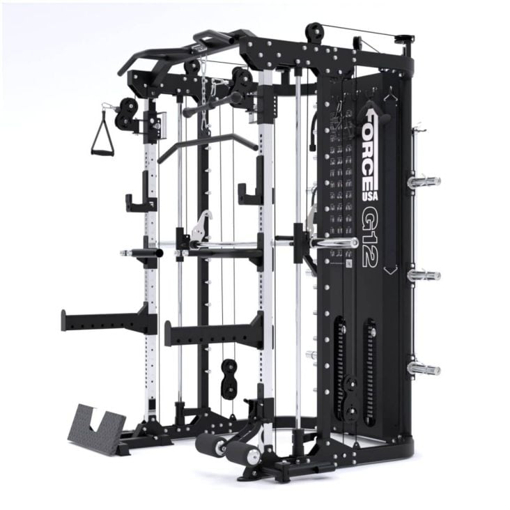 ForceUSA G12™ V2 All-In-One Trainer Double Pulley, Smith Machine, Multifunktionstrainer, Rack und Beinpresse