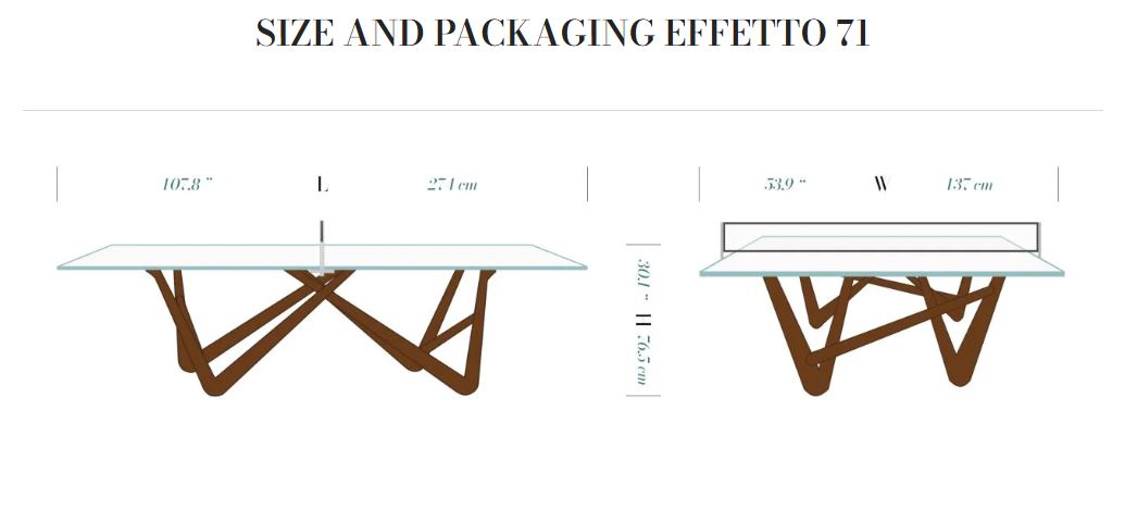 Teckell Tischtennistisch Effetto 71