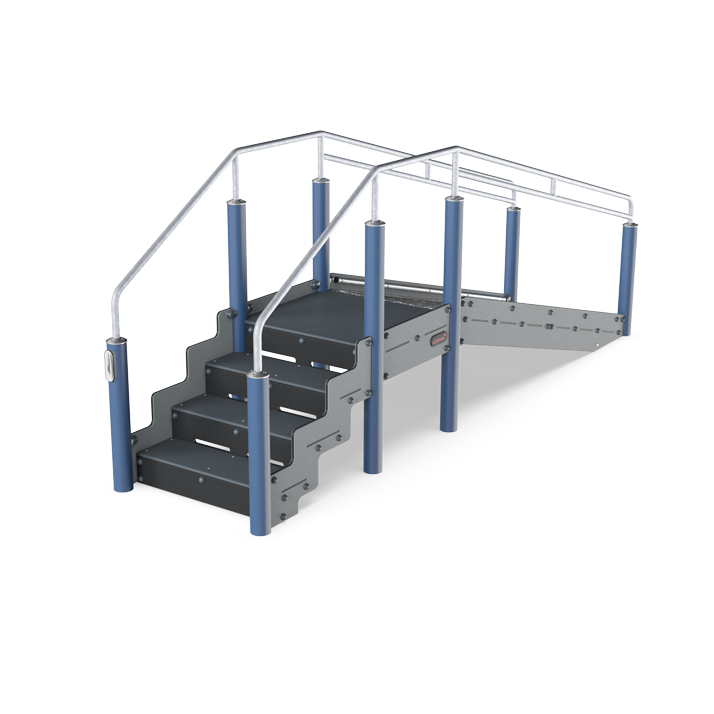 Kompan Outdoor Stay Fit Stufen und Rampe