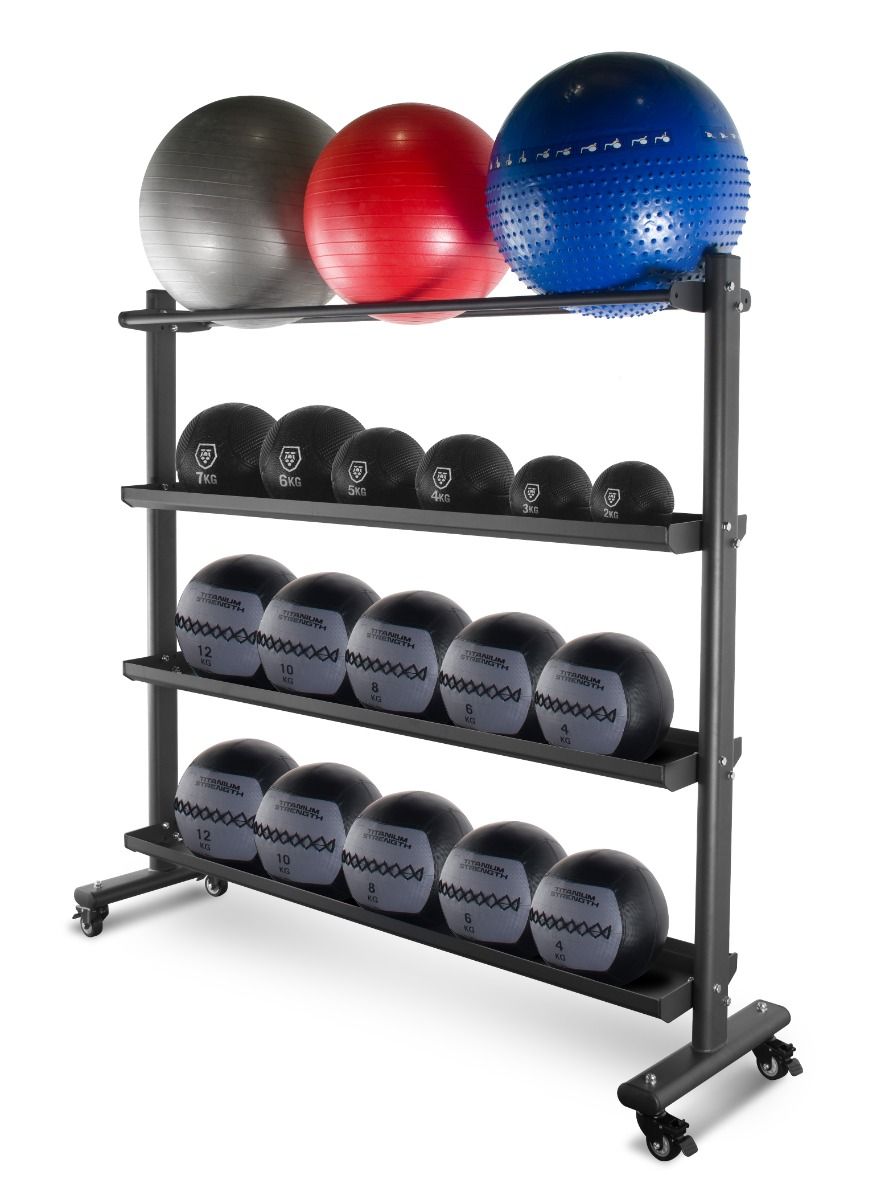 Titanium Strength Ballaufbewahrungs-Rack Medicine / Wall / Slam / Fitball