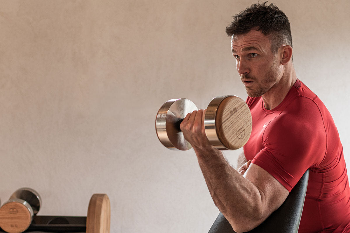 DumbBells - Hantelset (5,0-25,0kg) inkl. Rack