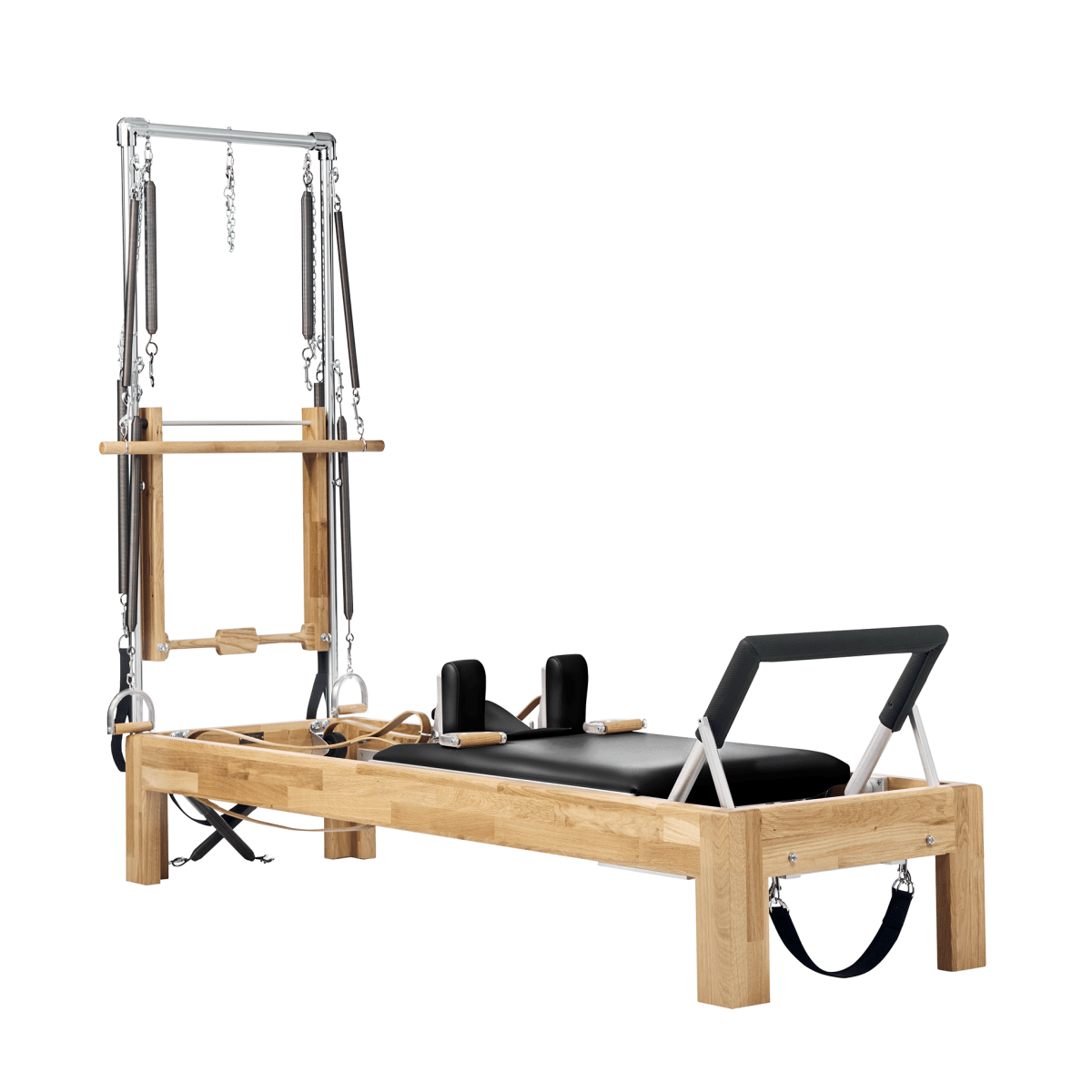 Legacy Apparatus Pilates Reformer mit Tower – Ausführung Eiche, Ansicht 1