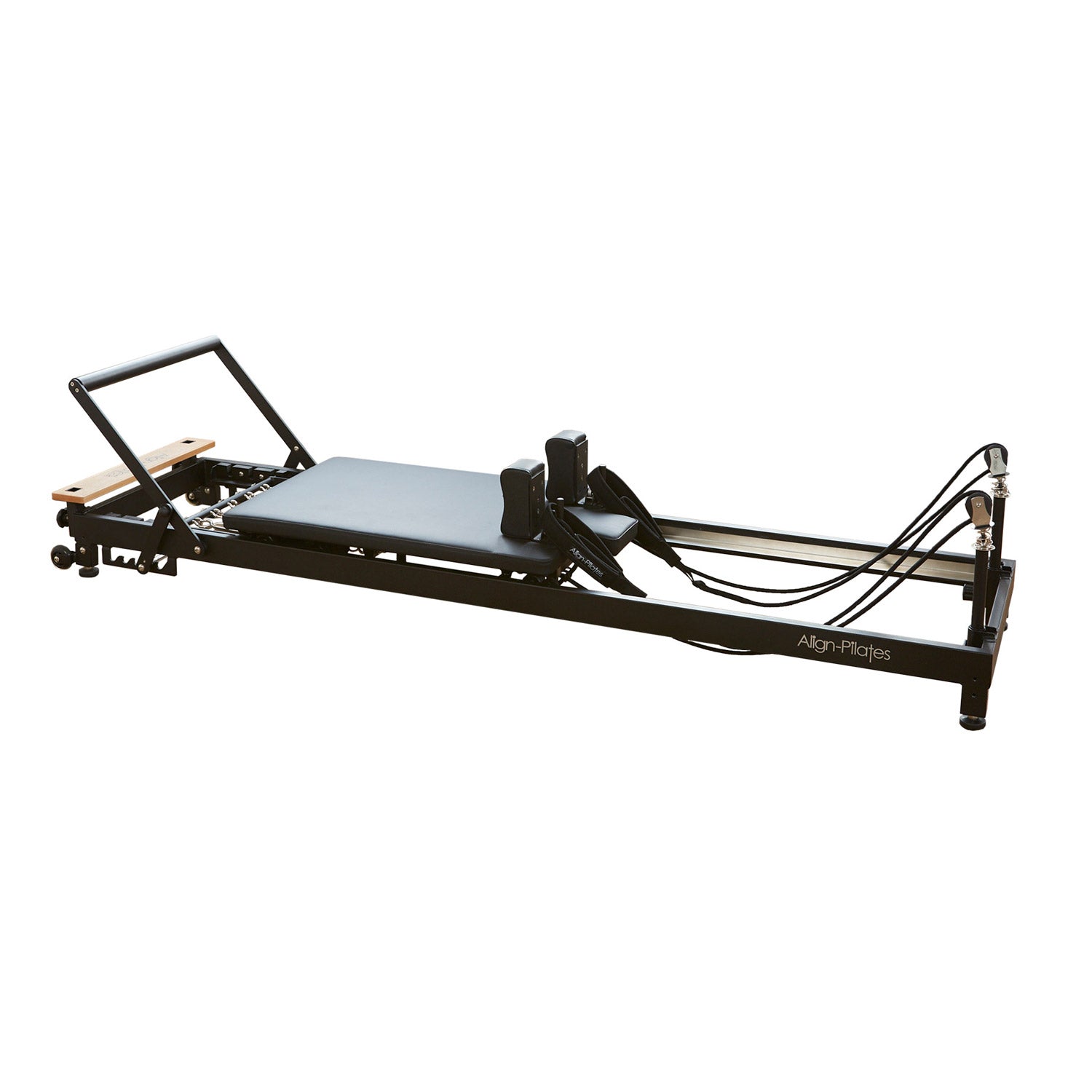 Align Pilates R8-Pro Reformer – Seitenansicht mit Federsystem
