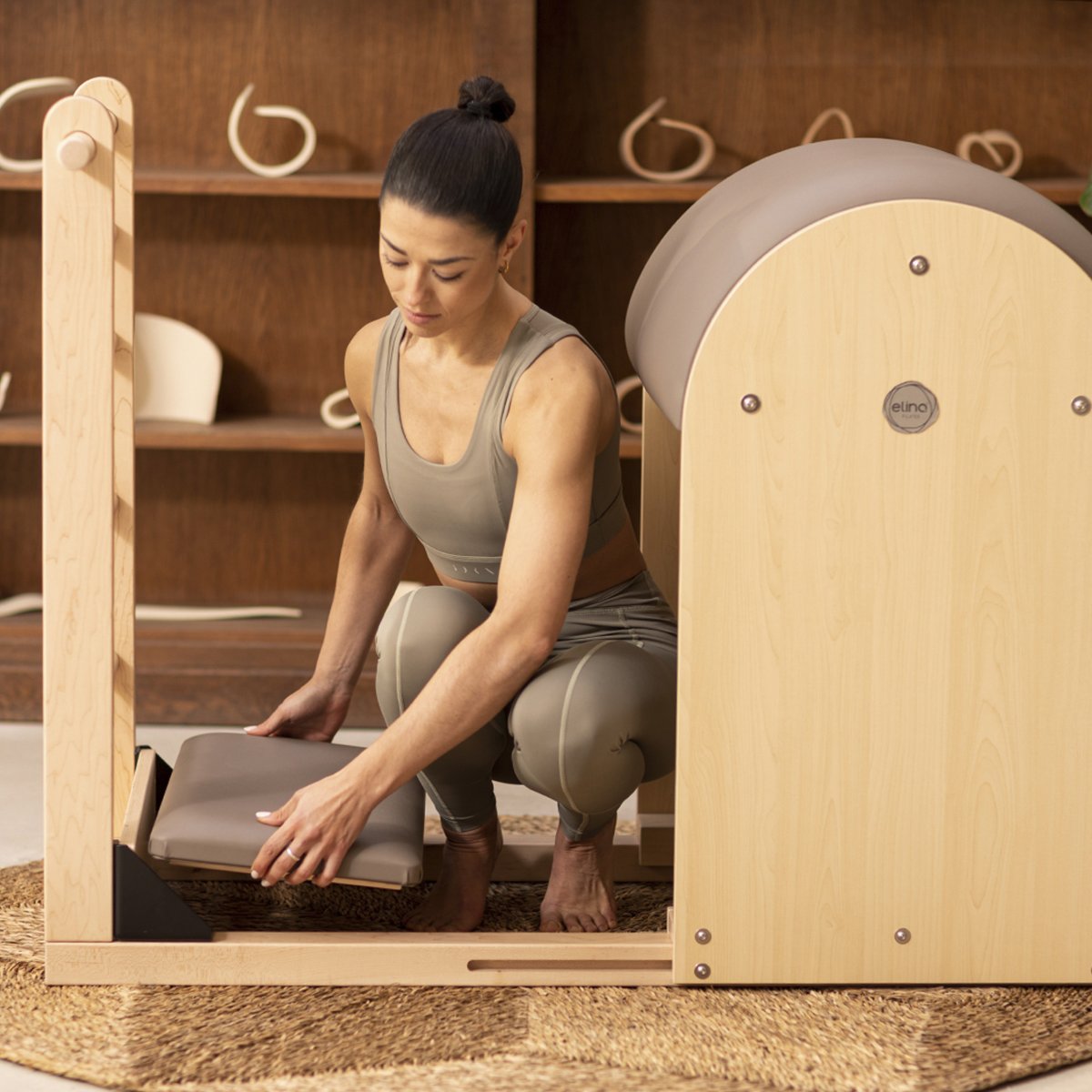 Elina Pilates Ladder Barrel mit Holz