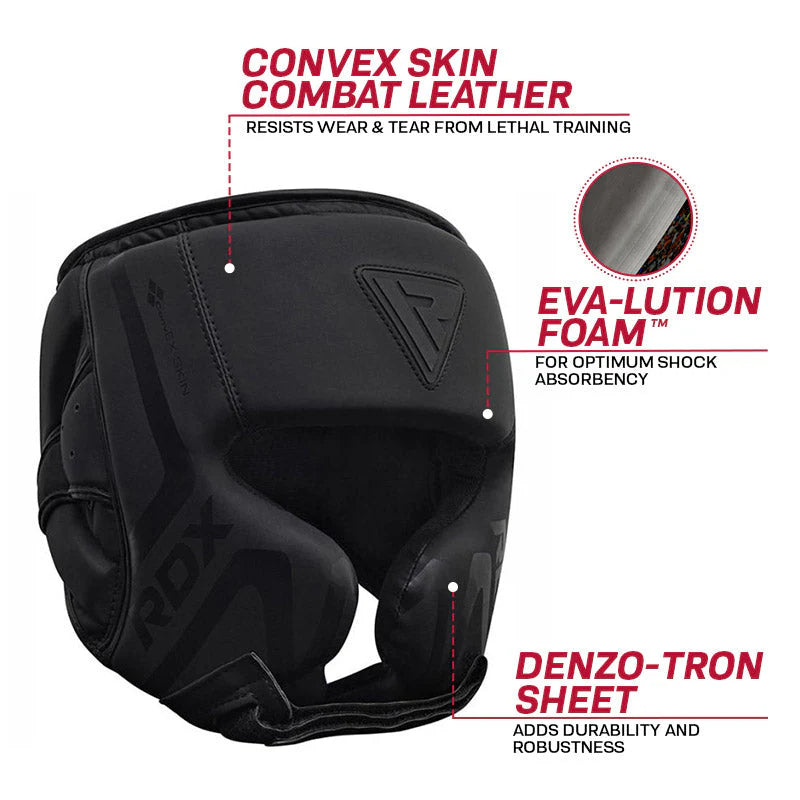RDX Kopfschutz und Wangenschutz Noir T15
