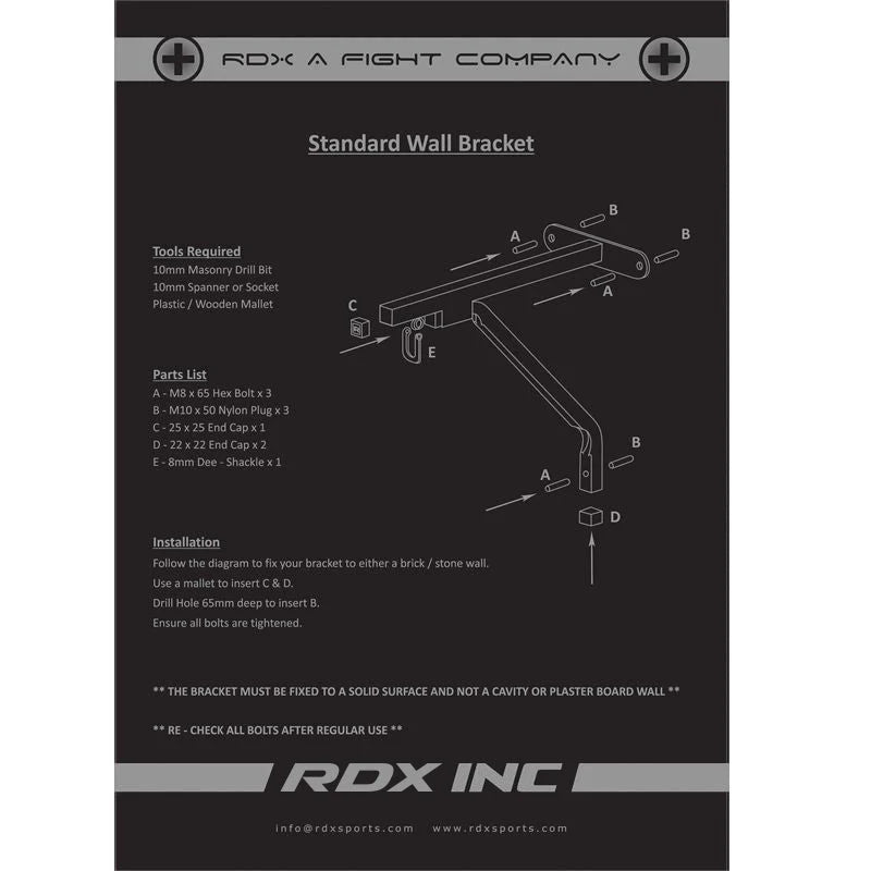 RDX Boxsack Wandhalterung