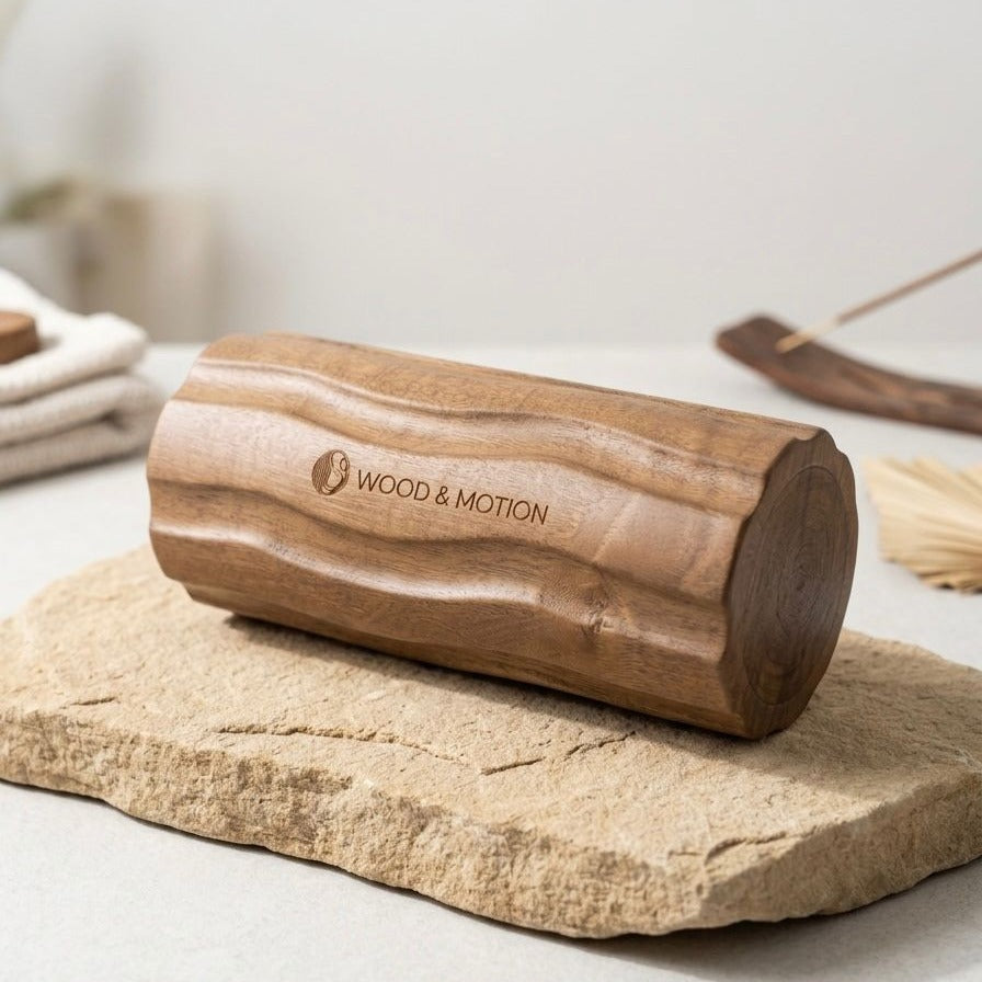 Wood & Motion The Sculpture Roller – geschnitzte Holzrolle