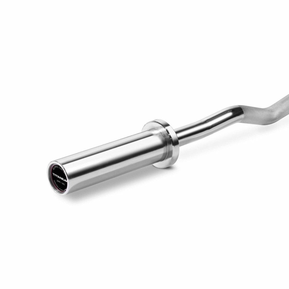 Titanium Strength Olympic EZ Curl Bar mit Collars BOZ20