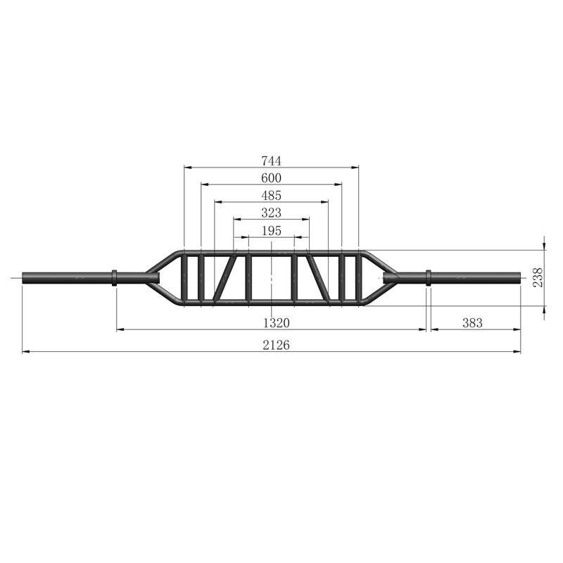Titanium Strength Olympic Multi Grip Bar MGB