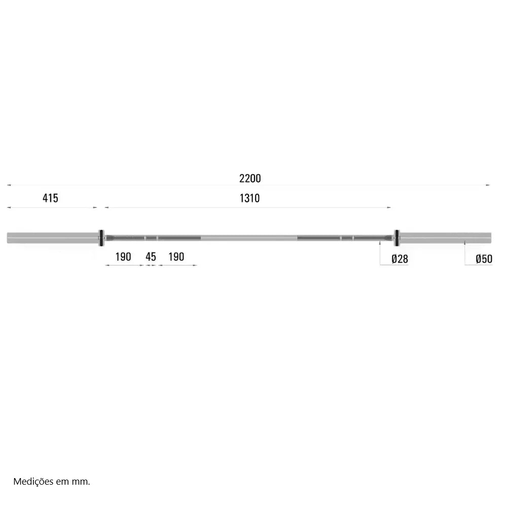 TOORX Olympiastange Cross Competition 220cm