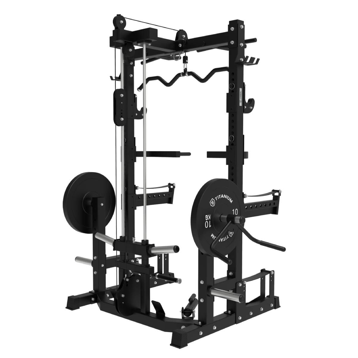 Titanium Strength Ultimate Half Rack mit Hoch- und Niedrigpulley