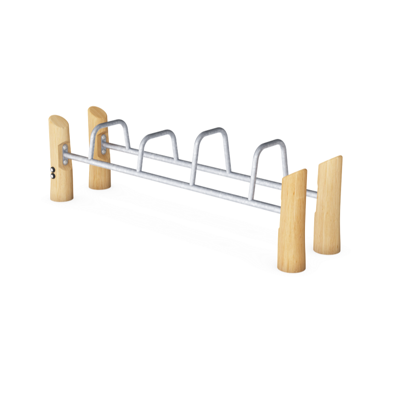 Kompan Outdoor Street Workout Robinia Dip Bank
