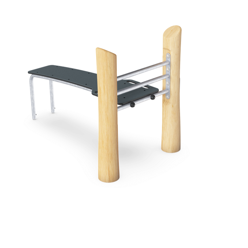 Kompan Outdoor Street Workout Robinia Sit Up Bank