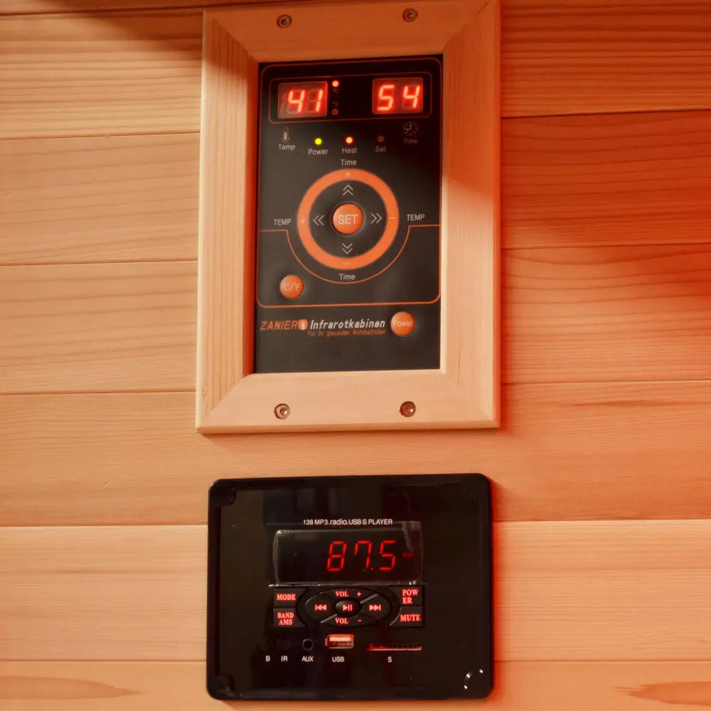 Infrarotkabine "Norwegen 2 MP3" (Display schwarz)
