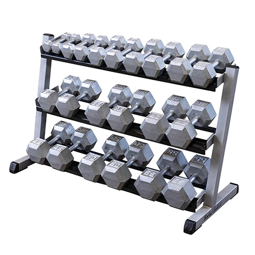 Bodysolid Hantelablage 3 Etagen 120 cm