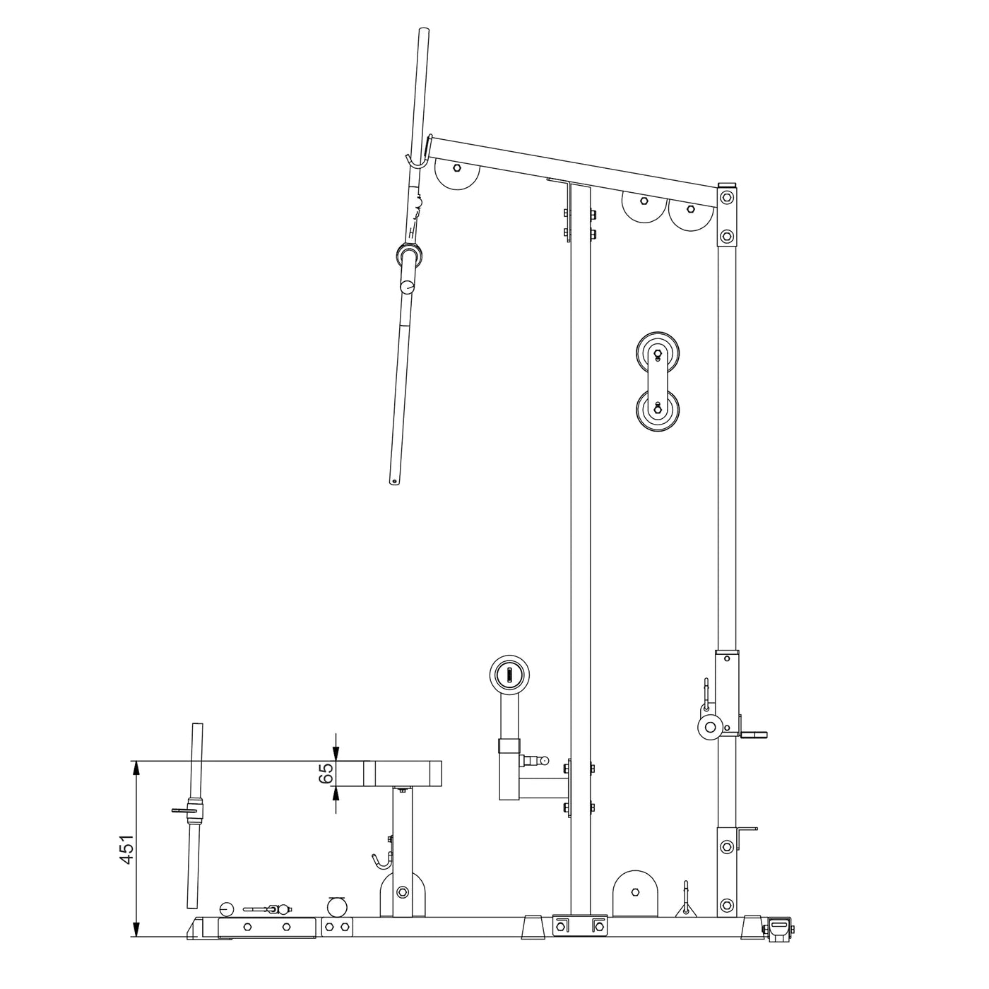 Bodysolid Pro Lat Maschine GLM83