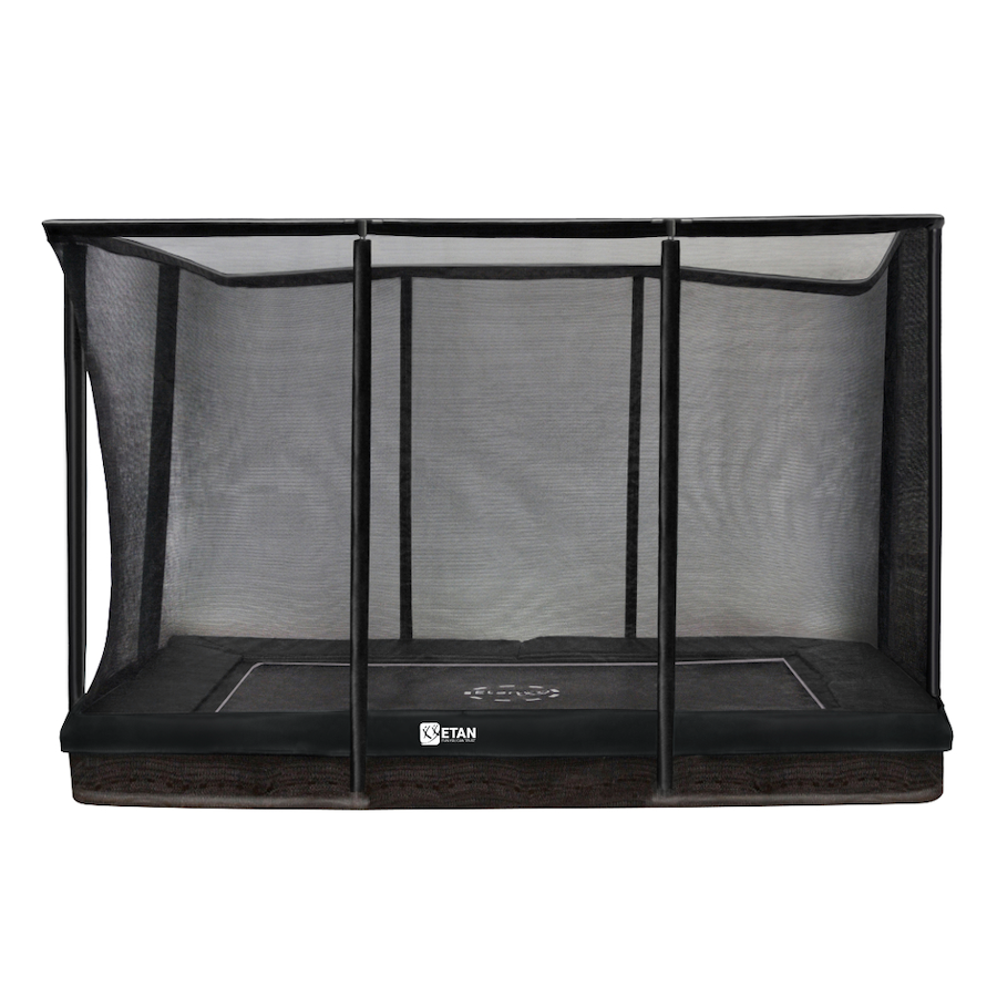 Etan Premium Gold rechteckiges Inground-Trampolin mit Netz