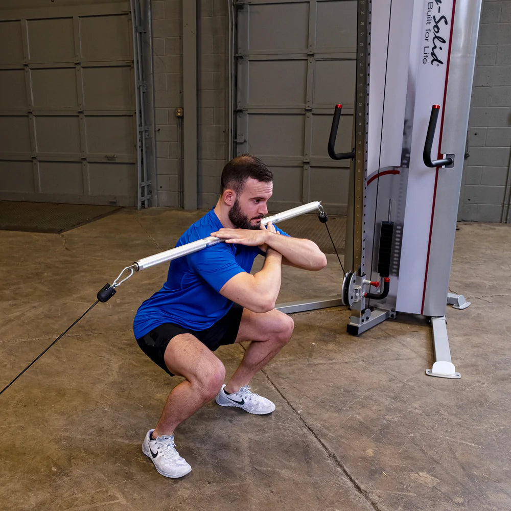 BODYSOLID ALUMINIUM REVOLVING DUAL STRAIGHT BAR