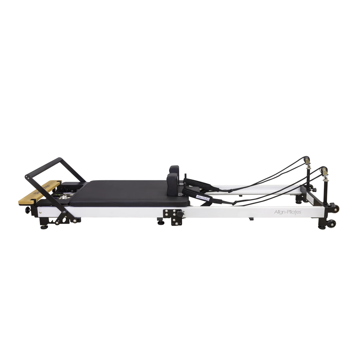 Align-Pilates F3 Folding Reformer – klappbarer Pilates Reformer in voller Länge, Seitenansicht
