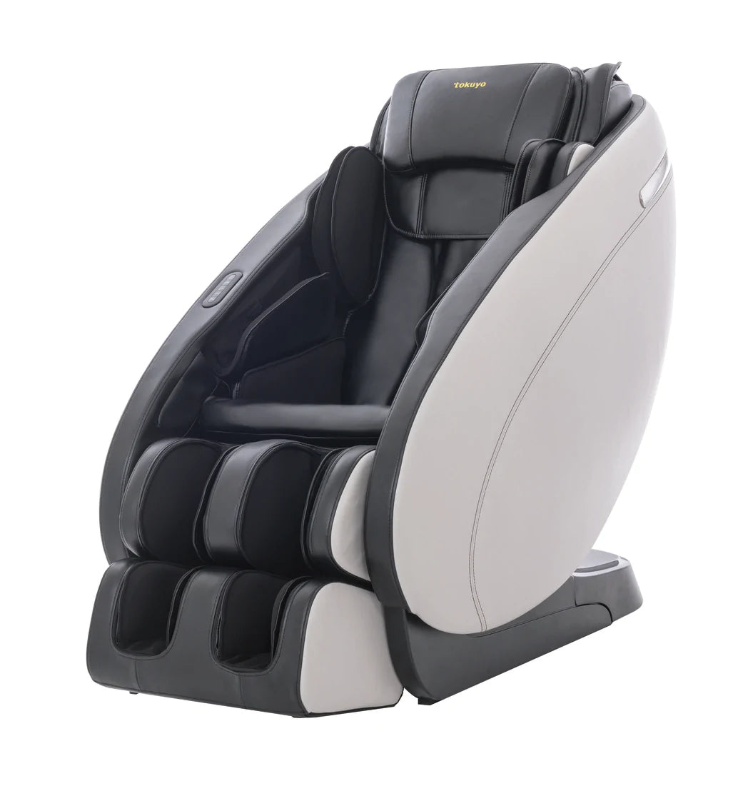 Tchair Massagesessel Schwarz/Weiß
