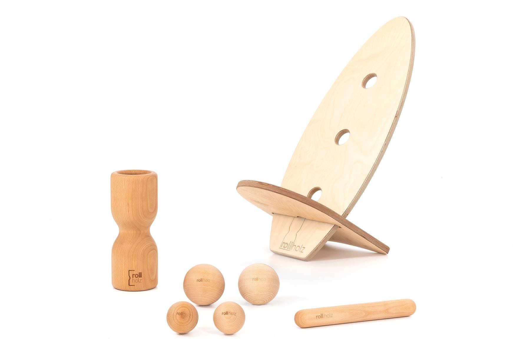 rollholz Balance Board Set groß 2.0