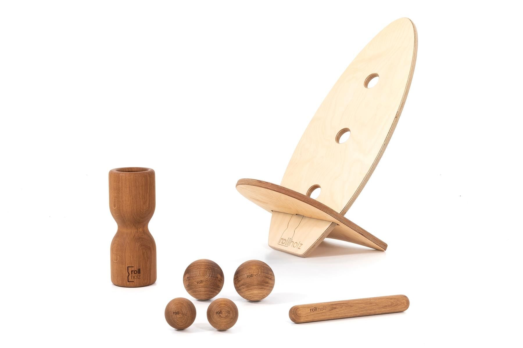 rollholz Balance Board Set groß 2.0
