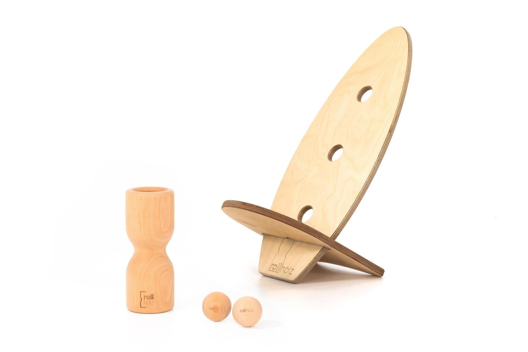 rollholz Balance Board Set klein 2.0