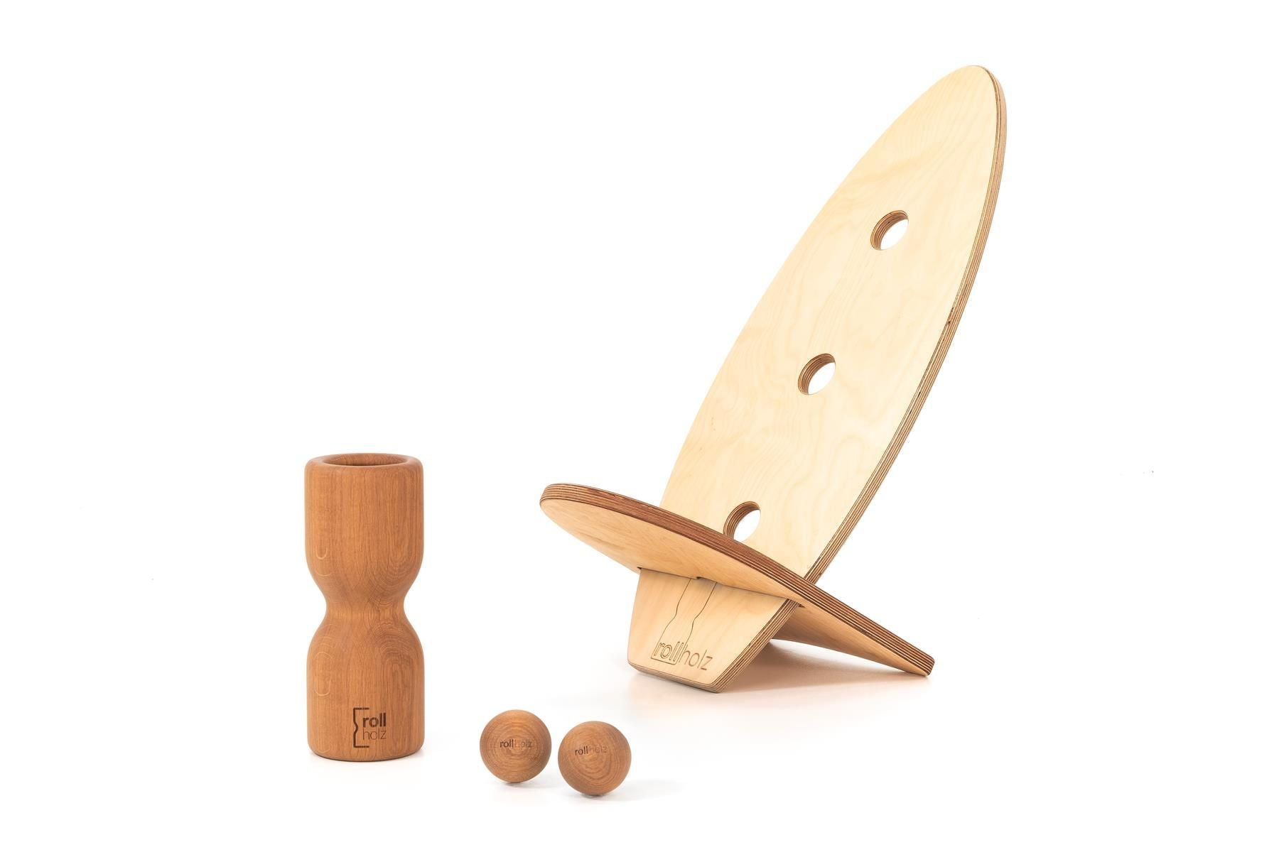 rollholz Balance Board Set klein 2.0