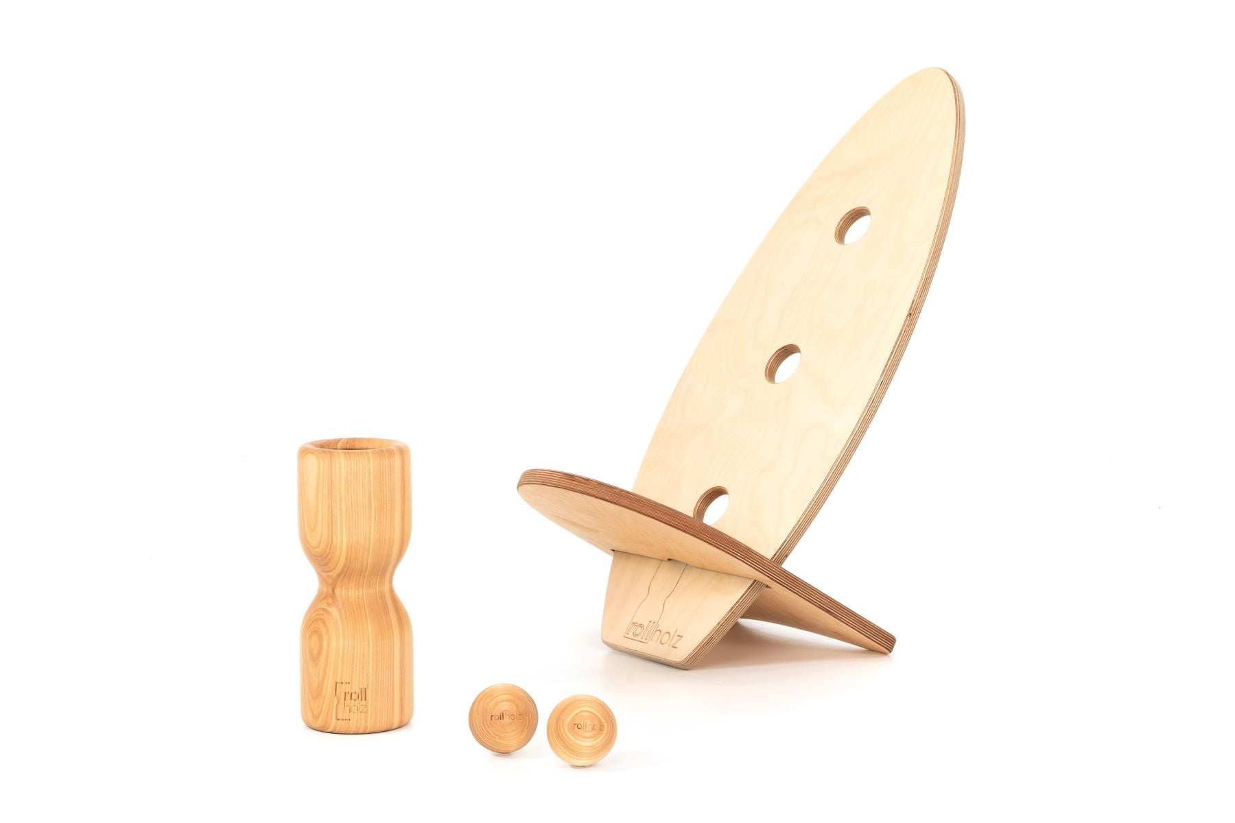 rollholz Balance Board Set klein 2.0