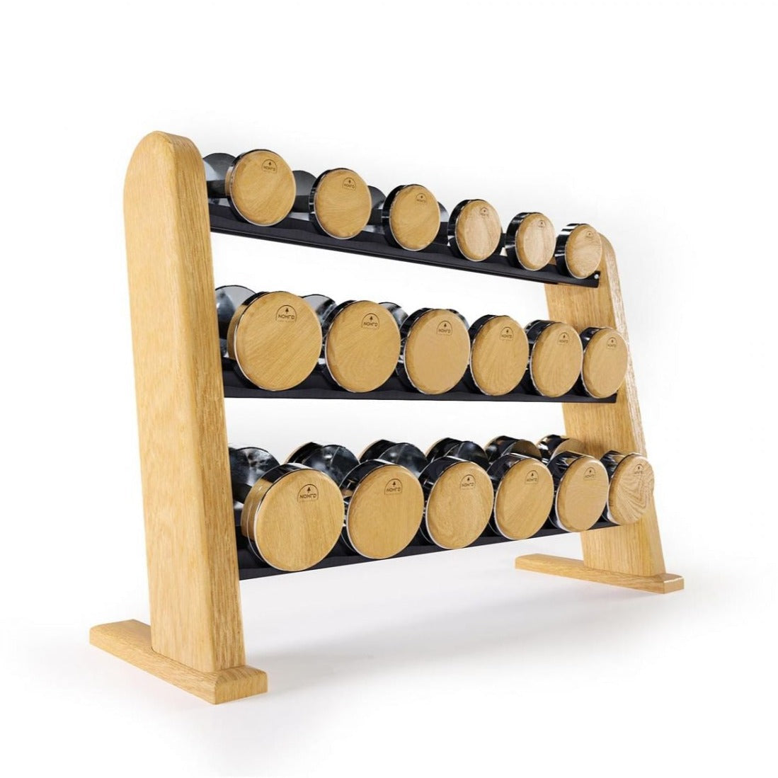 DumbBells - Hantelset (5,0-25,0kg) inkl. Rack