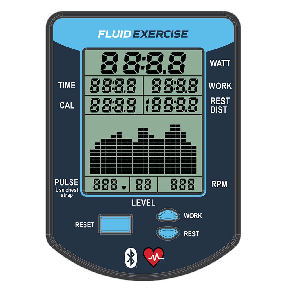 Fluid Exercise E750 Cycle UBE Silver Bronze