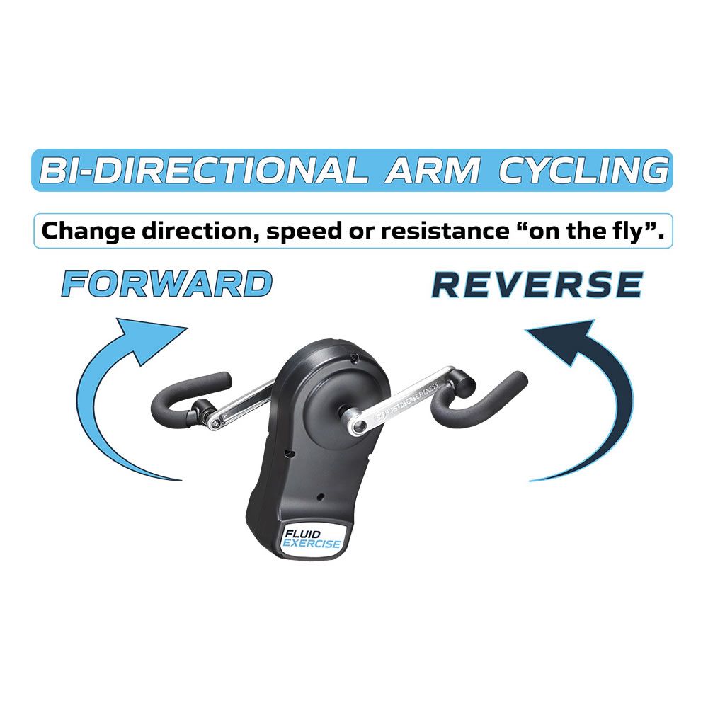 Fluid Exercise E950 Medical / Rehab UBE Ramp Silver Bronze