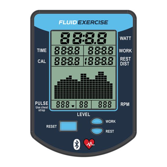 Fluid Exercise E850 Club UBE Silver Bronze