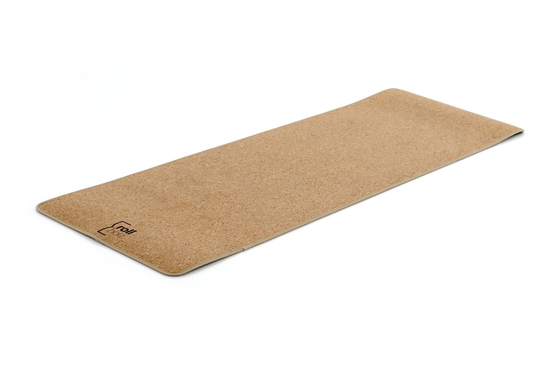 rollholz Korkmatte mit Tasche