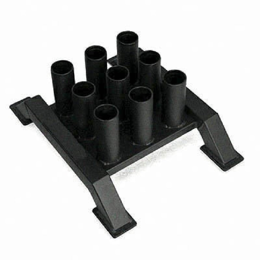 TOORX Langhantelhalter für den Boden (9 Plätze) – Ausführung: Standard (42 × 57 cm), Ansicht 2
