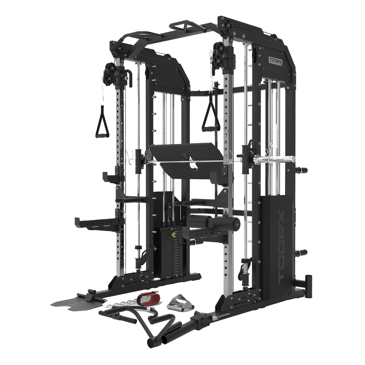 TOORX All-in-One-Station mit Functional Trainer, Multipresse und Rack ASX-5000