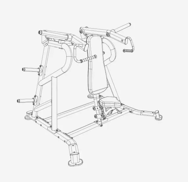 BH Fitness Shoulder Press PL090B plate loaded