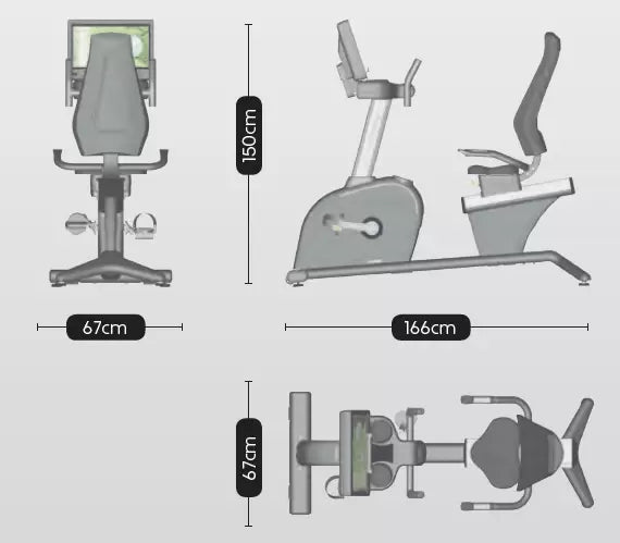 BH Fitness Liegeergometer MOVEMIA BR1000R