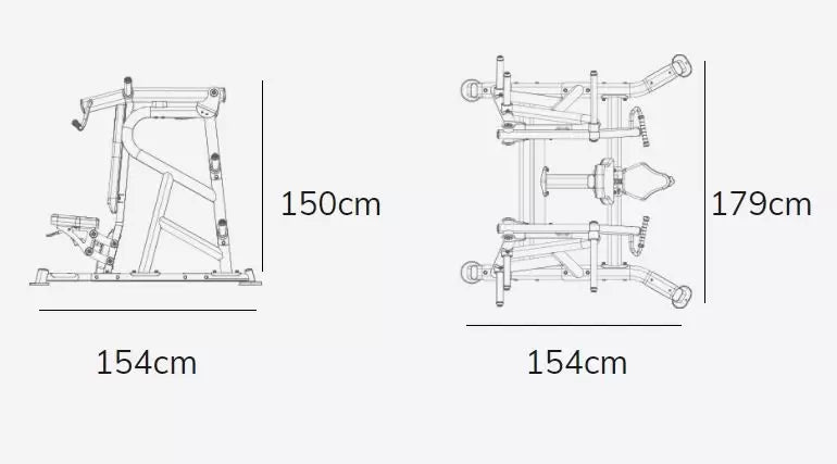 BH Fitness Shoulder Press PL090B plate loaded