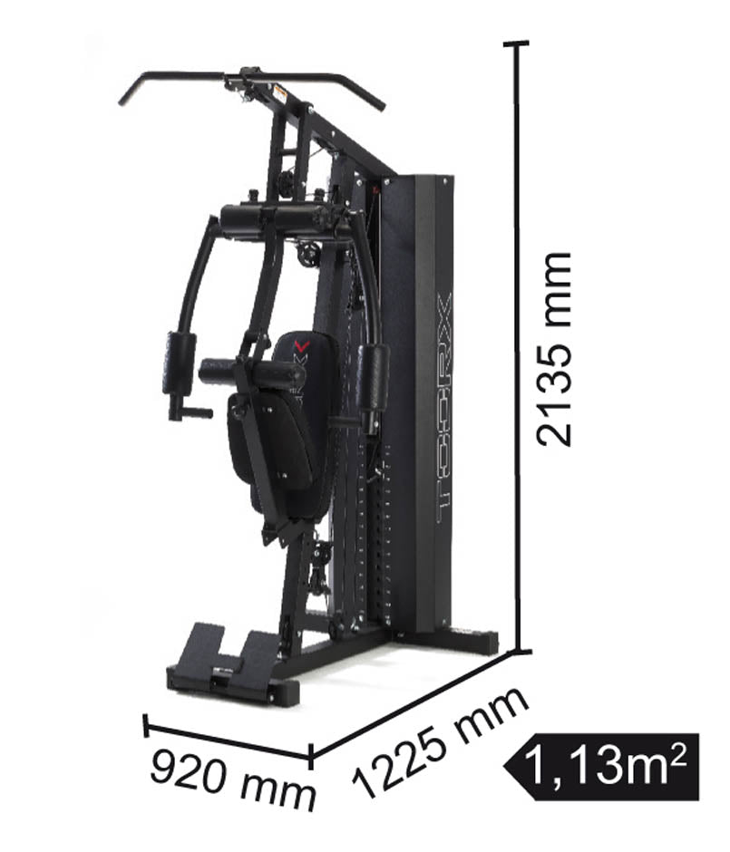 TOORX Multifunktionsstation mit 102 kg Steckgewicht MSX-70 – Ansicht 2