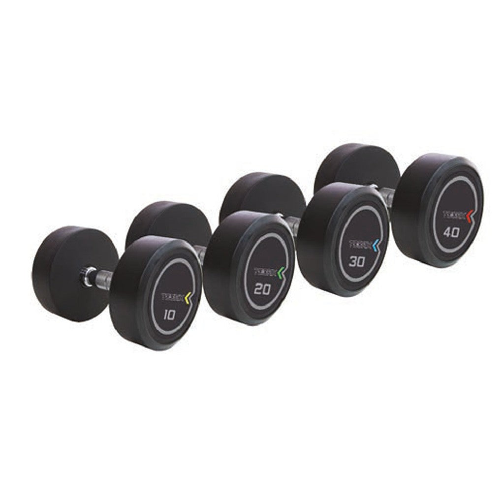TOORX Kurzhanteln Urethan – Gewicht: Set 4–24 kg (11 Paar)