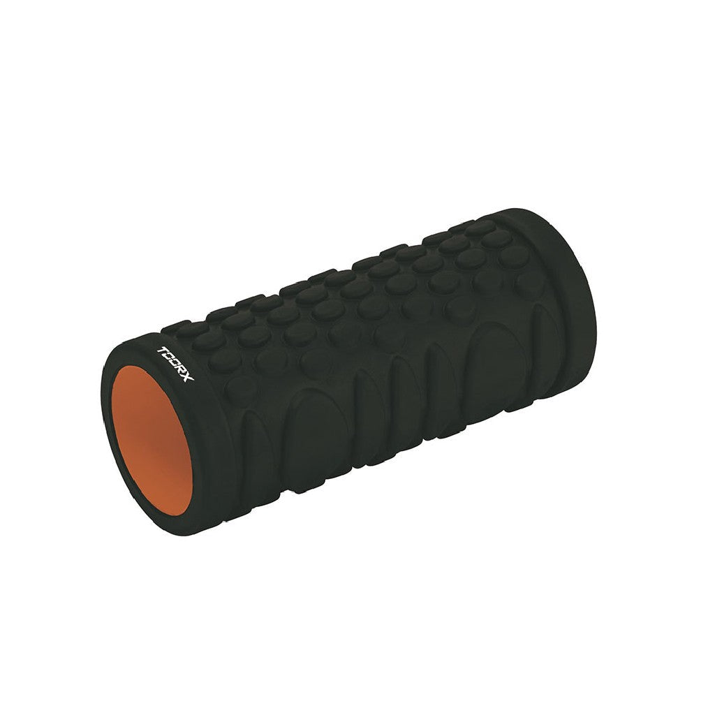 TOORX Faszienrolle Grid – Farbe: Schwarz/Orange