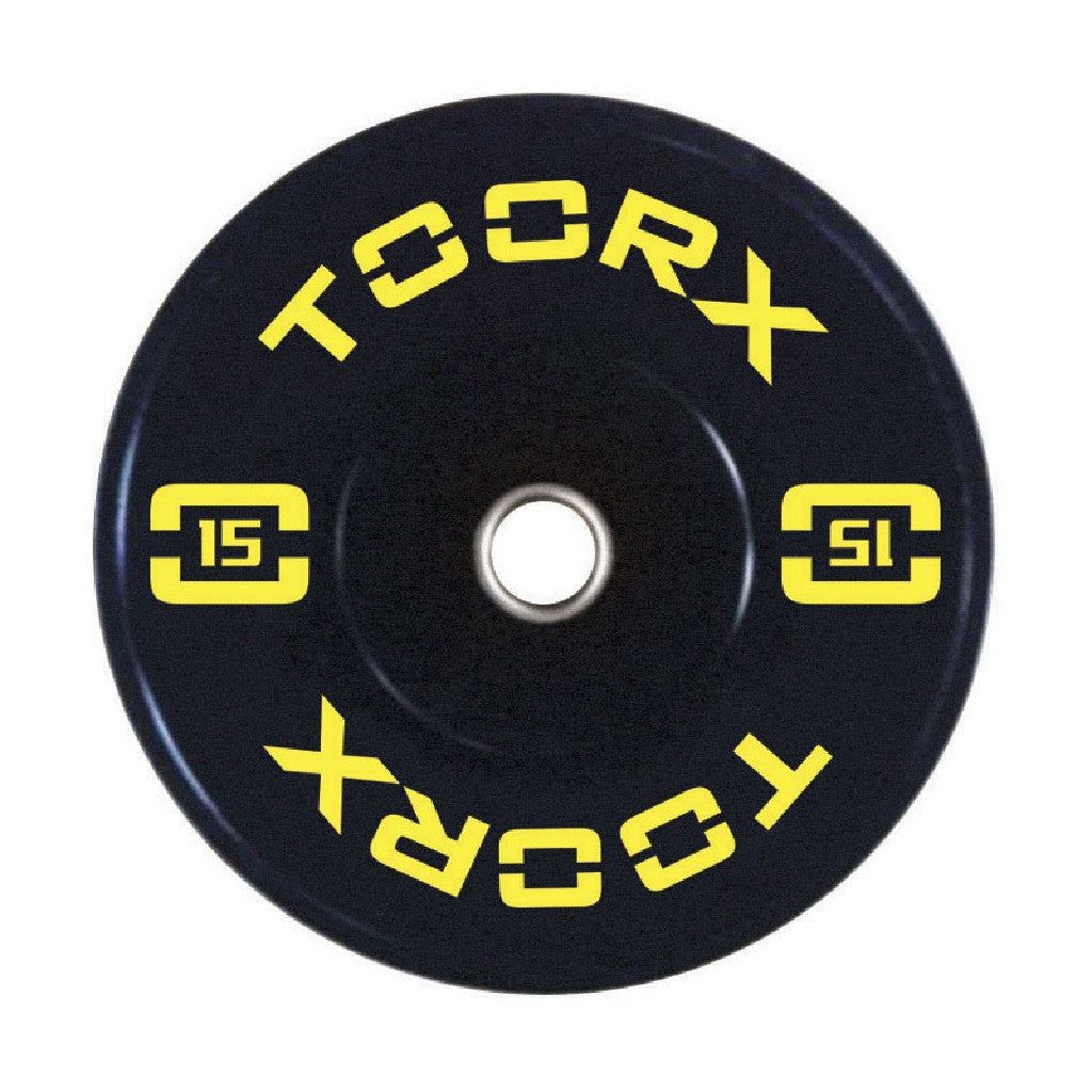 TOORX Bumper-Hantelscheiben Training Absolute – Gewicht: 15 kg, Ansicht 3