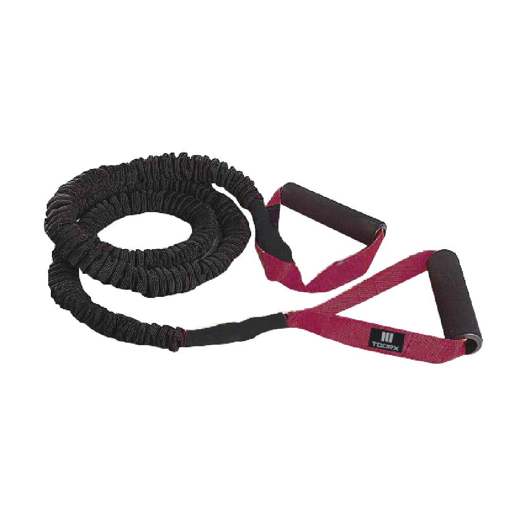 TOORX Widerstandsband mit Griffen Absolute – Ausführung: Strong – Bordeauxrot, Ansicht 3