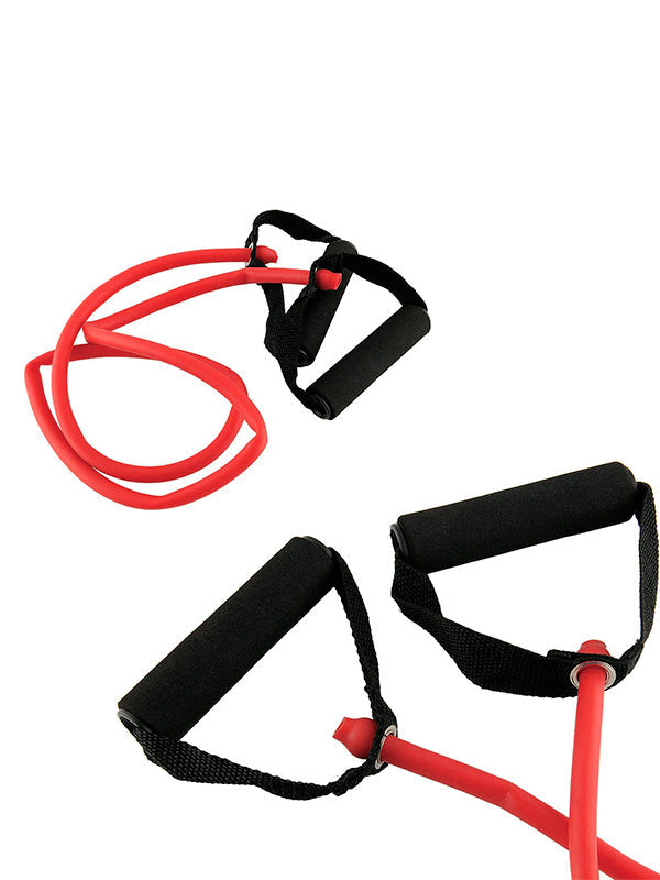 TOORX Fitness-Tube mit Griffen AHF-144/145/146 (3 Stärken) – Stärke: Light (Rot)