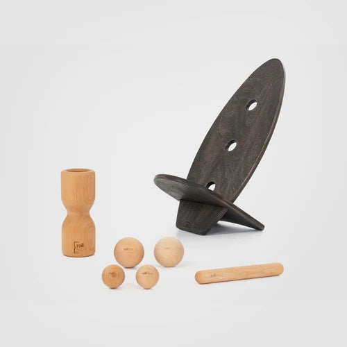 rollholz Balance Board Set groß