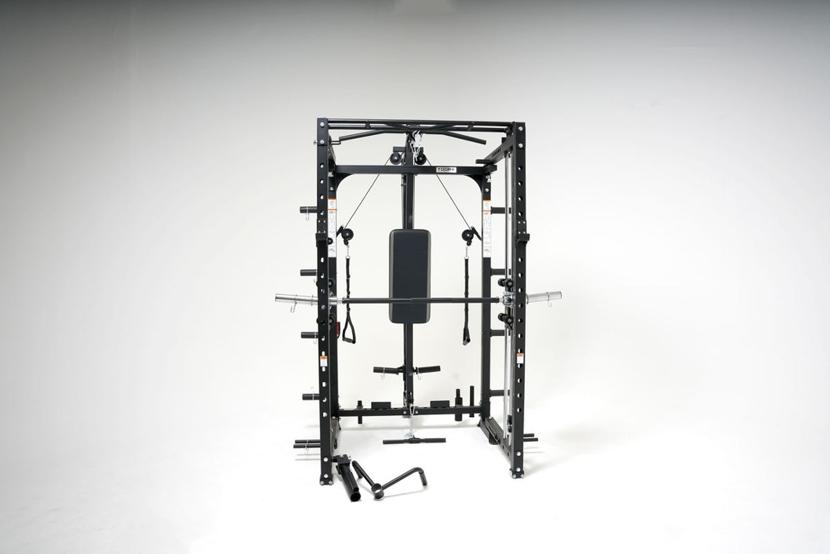 TOORX All-in-One-Station klappbar mit Functional Trainer, Latzug, Multipresse und Rack ASX-3000 – Ansicht 7