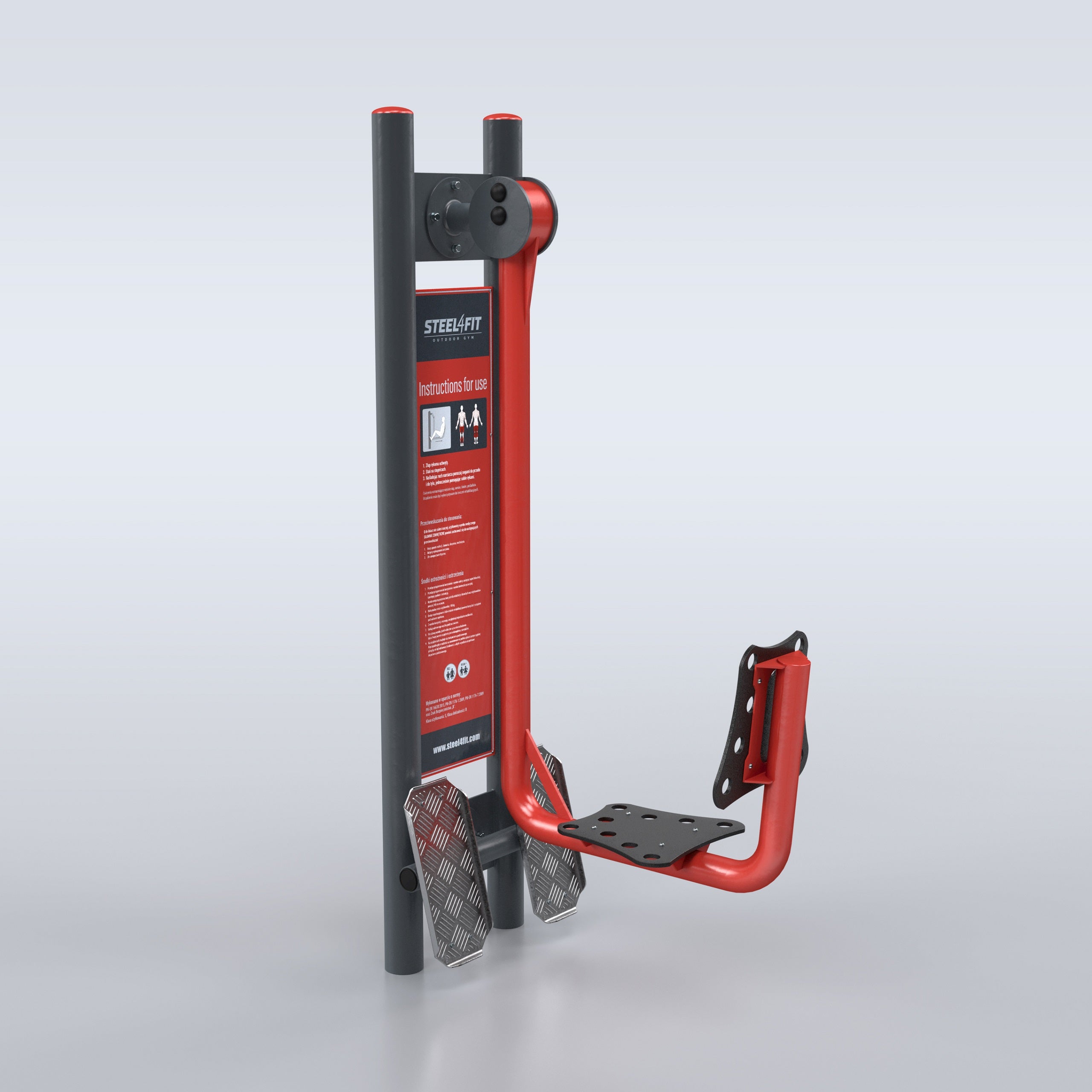 TRAINER Outdoor "3 Outdoor Gym Stations" Leg Stretcher