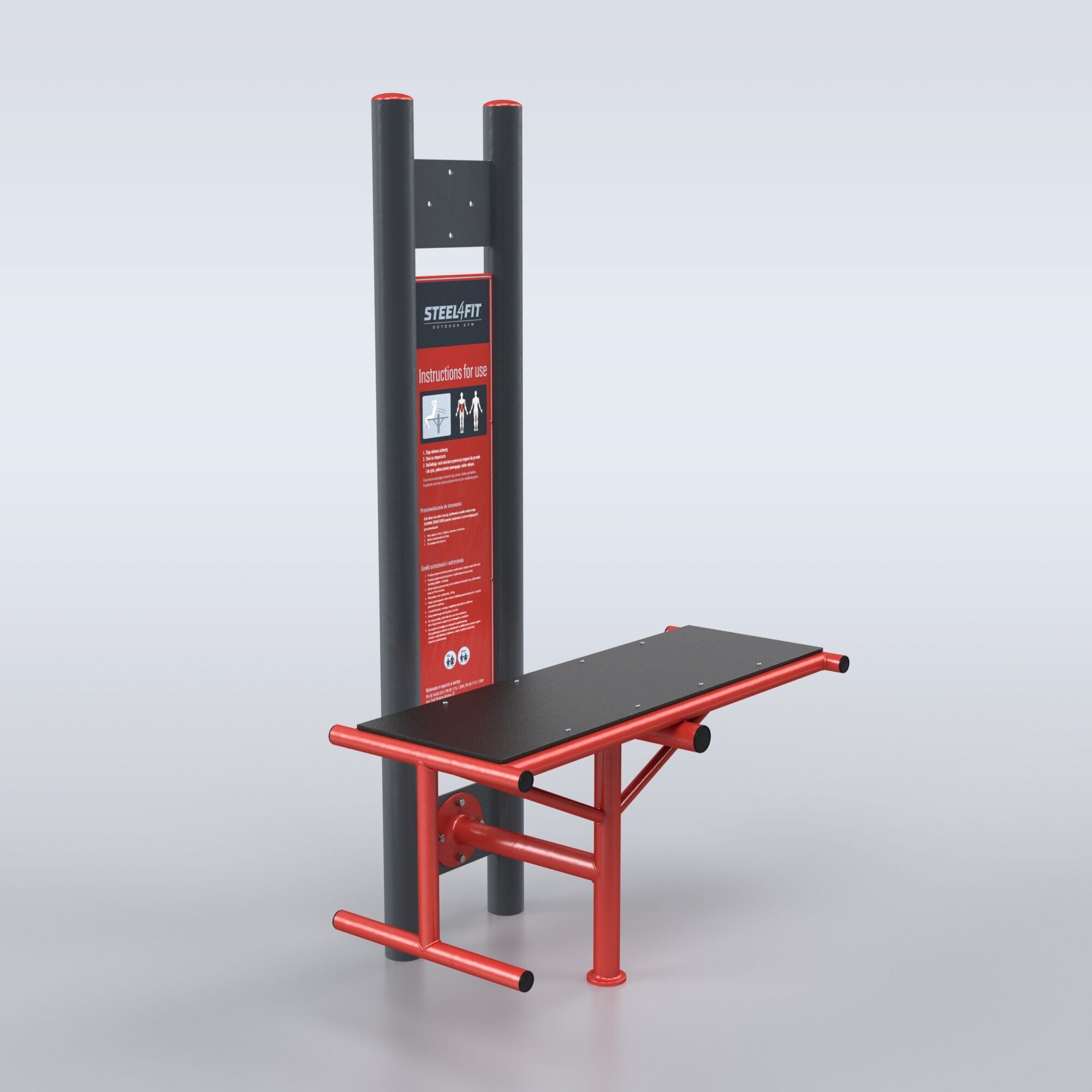 TRAINER Outdoor "4 Outdoor Gym Stations" Bench