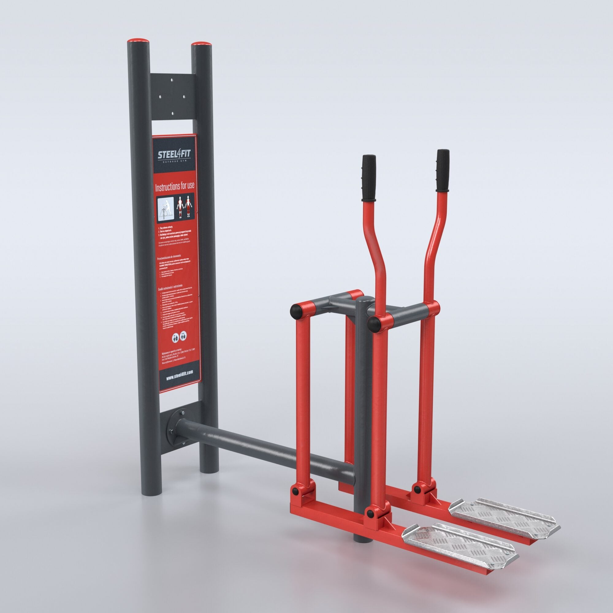 TRAINER Outdoor "4 Outdoor Gym Stations" Walking Machine/Ski